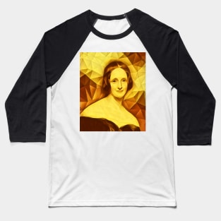 Mary Shelley Golden Portrait | Mary Shelly Artwork 10 Baseball T-Shirt